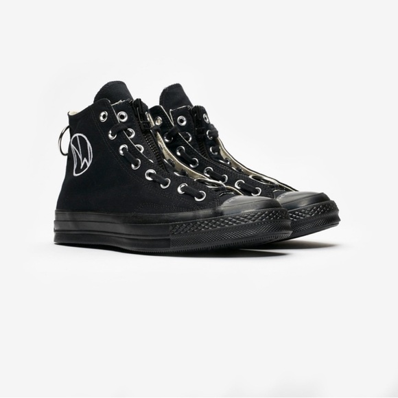 Converse Black All Star x Undercover Chuck Taylor New Warriors 70 Hi. Size  8 - Picture 1 of 16